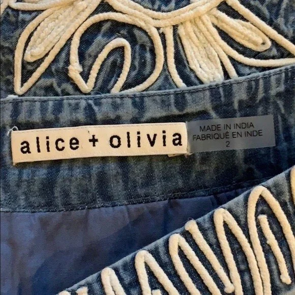 Alice & Olivia “Marisa” back zip shorts 2 - Picture 6 of 6
